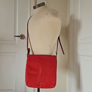 Aldo Women's Faux Leather CrossBody Shoulder Bag 10×11" Red
